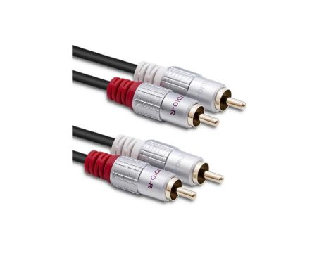 Qoltec Kabel 2x RCA męski / 2x RCA męski 3m Czarny