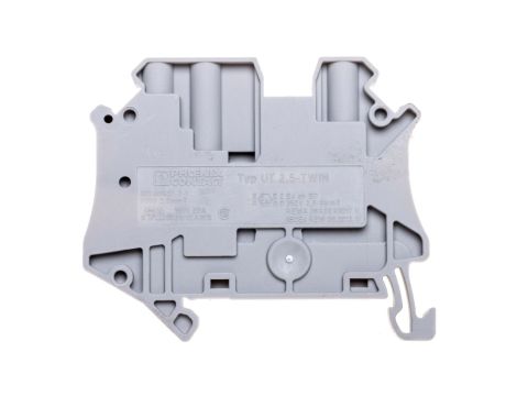 Złączka szynowa 3-przewodowa 0,14-4mm2 szara UT 2,5-TWIN 3044513 /50szt./