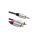 Qoltec Kabel 2x RCA / Mini Jack 3.5mm 3m Czarny