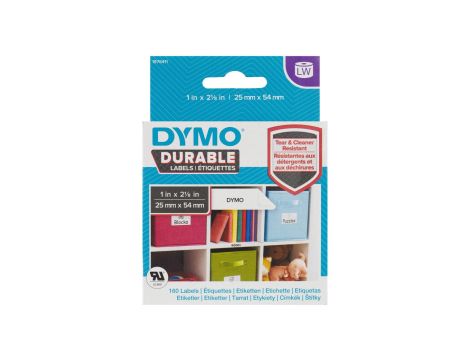 Etykiety odporne DYMO białe 25x54mm 1rolka x 160 etykiet