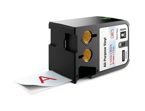 Taśma winylowa trwała do drukarek XTL 41mm x 7m czerwona na przezroczystym 1868749