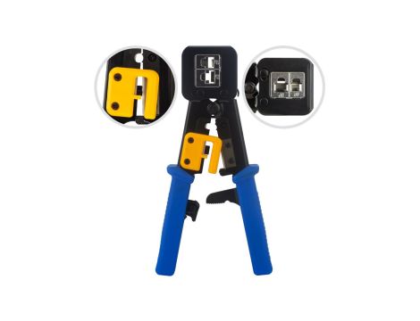 Zaciskarka wtyków przelotowych RJ45, RJ12, RJ11 NEKU