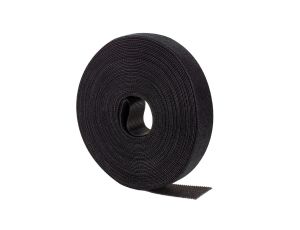Taśma rzepowa 20mm 10m czarna Back To Back NEKU