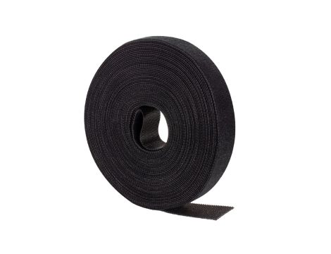 Taśma rzepowa 20mm 10m czarna Back To Back NEKU