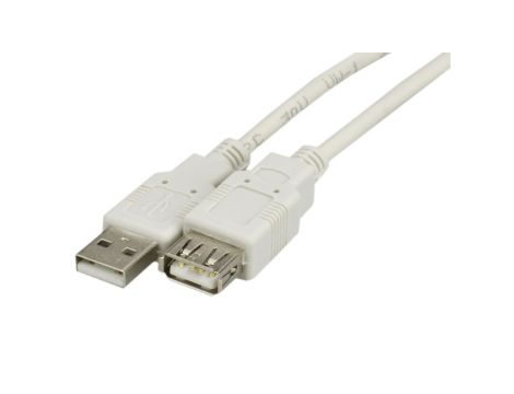 Kabel przedłużacz USB 2.0 A (wtyk / gniazdo) 0,8m NEKU