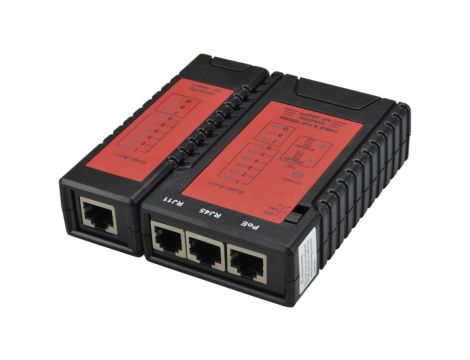 Tester kabli sieciowych POE, RJ45/RJ12 LED NEKU