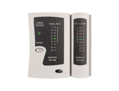 Tester kabli sieciowych RJ45 RJ12 z diodami LED NEKU