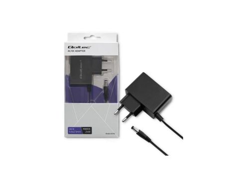 Qoltec Zasilacz wtyczkowy 24W 24V 1A 5.5*2.5