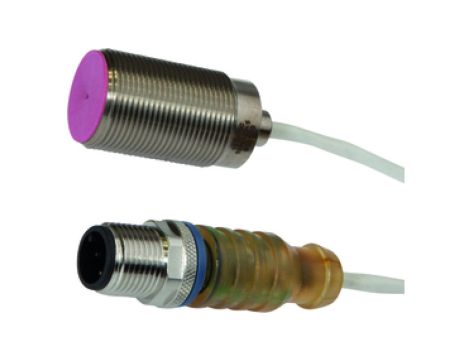 Czujnik indukcyjny M18x1 dł: 31mm zabudowany Sn: 5mm 10-30V DC 0-230C PNP NO złącze M12 3pin 5m IP50 IB18012T