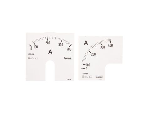 Skala do amperomierza montaż na drzwi rozdzielnicy 0-400A 014618