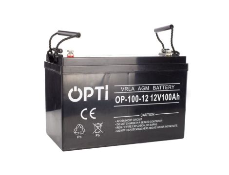 Akumulator VRLA AGM 12V 100Ah (żywotność 5-8lat) OPTI