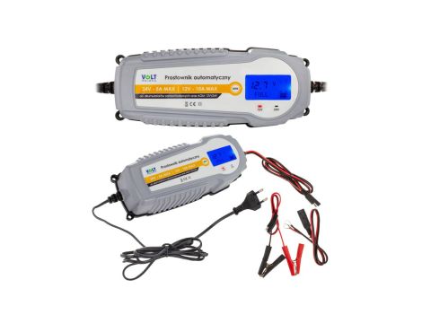 Prostownik automatyczny 12/24V 10A LCD VOLT