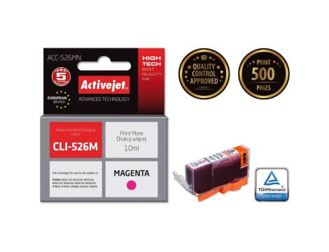 Tusz Activejet ACC-526MN (zamiennik Canon CLI-526M Supreme 10 ml czerwony)
