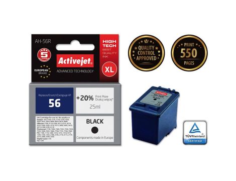 Tusz Activejet AH-56R (zamiennik HP 56 C6656A Premium 25 ml czarny)