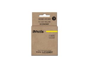 Tusz ACTIS KB-1100Y (zamiennik Brother LC1100Y/980Y Standard 19 ml żółty)