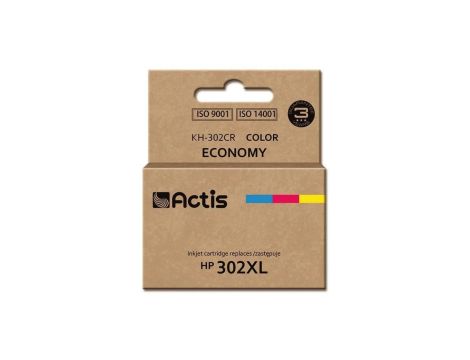 Tusz ACTIS KH-302CR (zamiennik HP 302XL F6U67AE Premium 21 ml kolor)