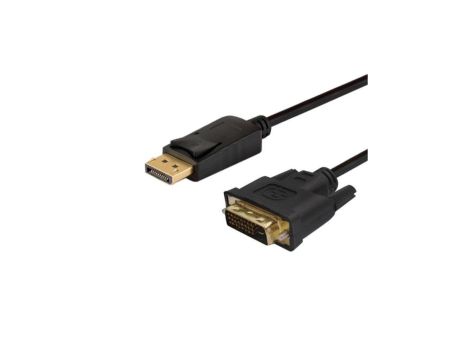Kabel SAVIO CL-106 (DisplayPort M - DVI-D M 1,8m kolor czarny)
