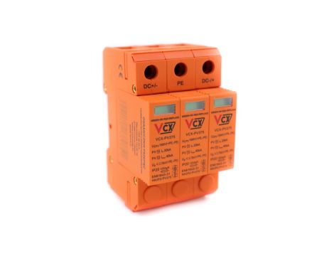 Ogranicznik przepięć fotowoltaicznych PV DC typ T2 (C) 3P 1000V Professional Plus