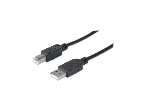 Kabel USB 2.0 AM-BM 5m do Drukarki Czarny Ekranowany