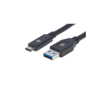 Kabel USB 3.2 Gen1 Typ-C / A 3m 5Gbps 60W 3A M/M Czarny