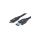 Kabel USB 3.2 Gen1 Typ-C / A 3m 5Gbps 60W 3A M/M Czarny