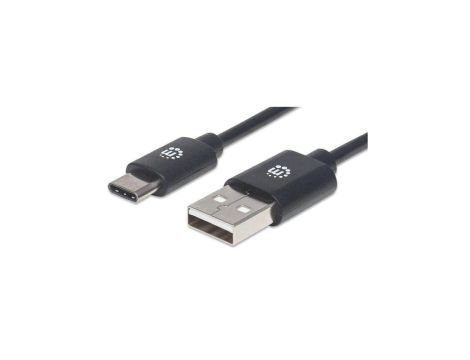 Kabel USB C-A M/M 1,0m USB2.0 Hi-Speed czarny 353298