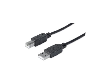 Kabel USB 2.0 AM-BM 1.8m do Drukarki Czarny Ekranowany