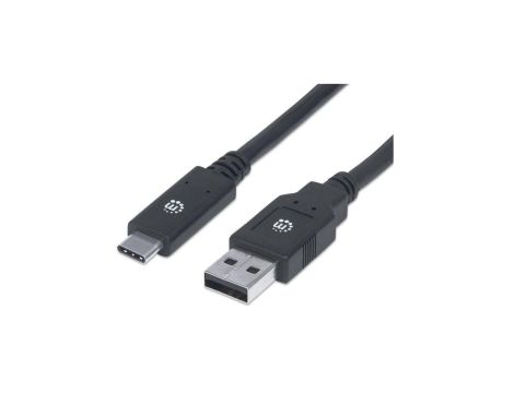 Kabel USB 3.2 Gen1 Typ-C / A 2m 5Gbps 60W 3A M/M Czarny