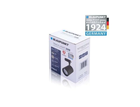 Blaupunkt Reflektor LED 1-fazowy Vision 30W czarny z przełącznikiem barwy światła, BLAUPUNKT-RS1-30CCT