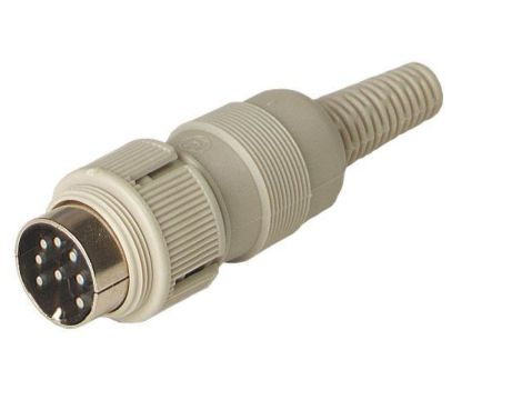 Wtyk gniazdowy z śrubą blokującą żeńskie proste 8-pinowe MAS 8100 S