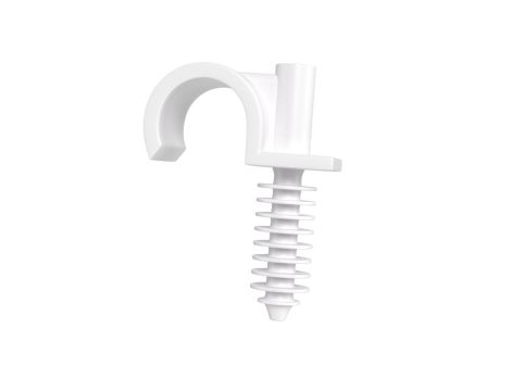 Uchwyt RING Ø 18 do rur PESCHEL, PCV i CU - Kolor Biały (12 szt)