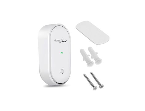 Przycisk transmiter kinetyczny GreenBlue, pasuje do dzwonka GB210, bezbateryjny, biały, GB348