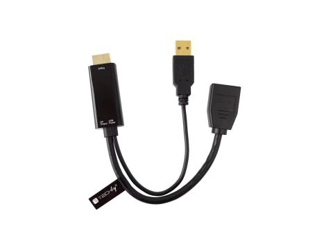 Adapter HDMI z Zasilaniem USB na DisplayPort 4K*30Hz