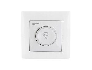 Wesa Ściemniacz obrotowy regulator LED 600W biały LC-36-A