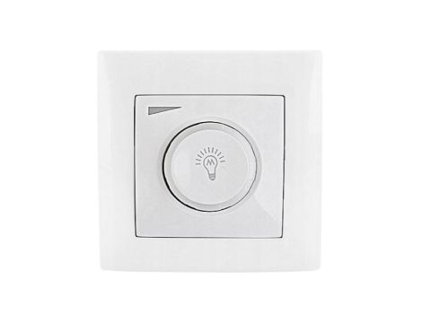 Wesa Ściemniacz obrotowy regulator LED 600W biały LC-36-A