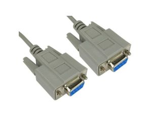 Kabel KVM, dł. 5m - Złącze D9 żeńskie - Złącze D9 żeńskie, kolor: Szary, zgodne z: CE, REACH, RS PRO