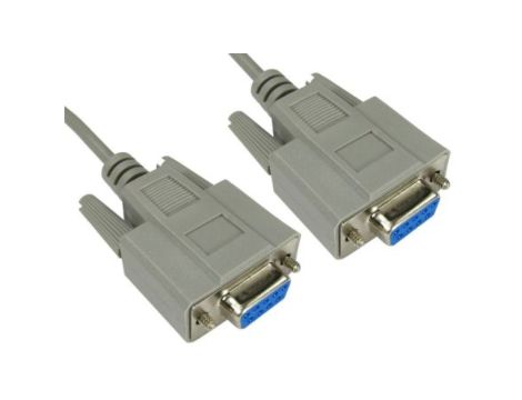 Kabel KVM, dł. 5m - Złącze D9 żeńskie - Złącze D9 żeńskie, kolor: Szary, zgodne z: CE, REACH, RS PRO