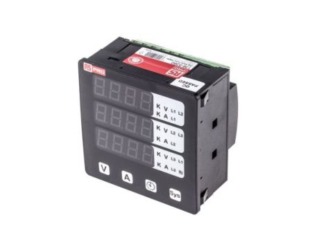 Cyfrowy miernik panelowy wielofunkcyjny, 290 (Phase → Neutral) V ac, 45 → 65 (Frequency) Hz, 5 (Current)