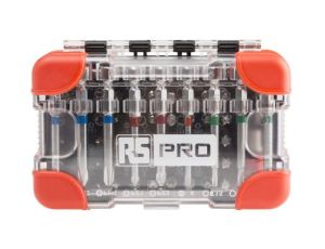 Zestaw końcówek, materiał Stal nierdzewna, HEX 4, HEX 5, HEX 6, PH1, PH2, PH3, PZ1, PZ2, PZ3, SL4, SL5, SL6, T10, T15,