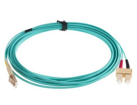 Kabel światłowodowy, średnica: 900m, OM3 Wielomodowy, Niebieski, LC/SC