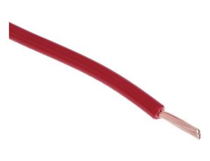 Kabel trzynormowy, dł. 100m 1,5 mm, 21 A, 1 kV DC, 600 V AC, Maks. +105C Czerwony Zgodność z trzema normami, RS PRO