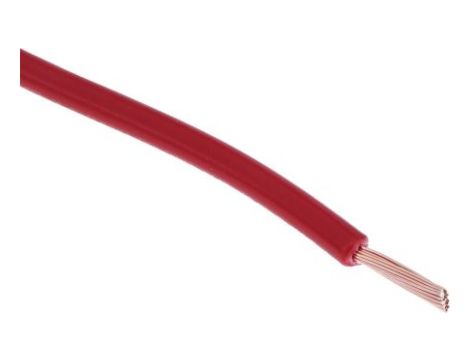 Kabel trzynormowy, dł. 100m 1,5 mm, 21 A, 1 kV DC, 600 V AC, Maks. +105C Czerwony Zgodność z trzema normami, RS PRO