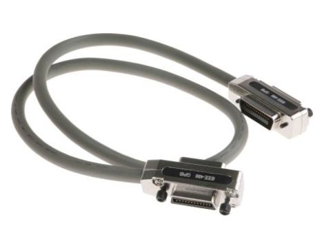 Kabel równoległy, 1m, Przewód przedłużający, równoległy, Szary, Aluminium/mylar