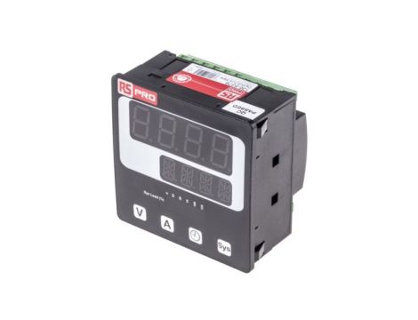 Cyfrowy miernik panelowy wielofunkcyjny, 290 (Phase → Neutral) V ac, 45 → 65 (Frequency) Hz, 5 (Current)