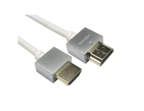 Zespół cyfrowych kabli wideo i monitorowych 2m Wtyk HDMI to Wtyk HDMI Biały