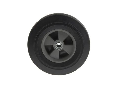 Kółko do wózka, Lite, Guma, Czarny, obc.: 600kg, śred.: 255mm, szer.: 60mm