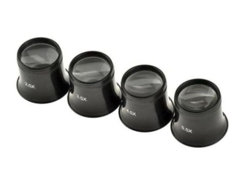 Szkło powiększające, powiększenie: 2.5X, śr.: 25.4mm