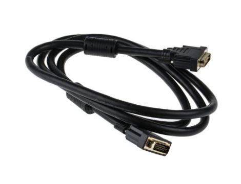 Zespół cyfrowych kabli wideo i monitorowych 2m Męskie DVI-I. to Męskie DVI-I. Czarny