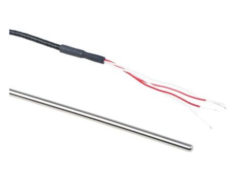 Termopara typ PT 100, -50C do +250C 200mm kabel 2m, Stal nierdzewna