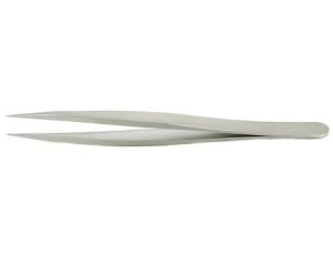 Pęseta, dł. +120, antymagnetyczna, materiał: Stal nierdzewna, RS PRO